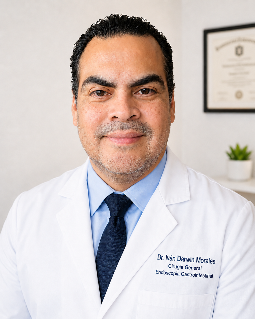 Dr. Iván Darwin Morales, especialista en Cirugía General y Endoscopia Gastrointestinal en Monterrey